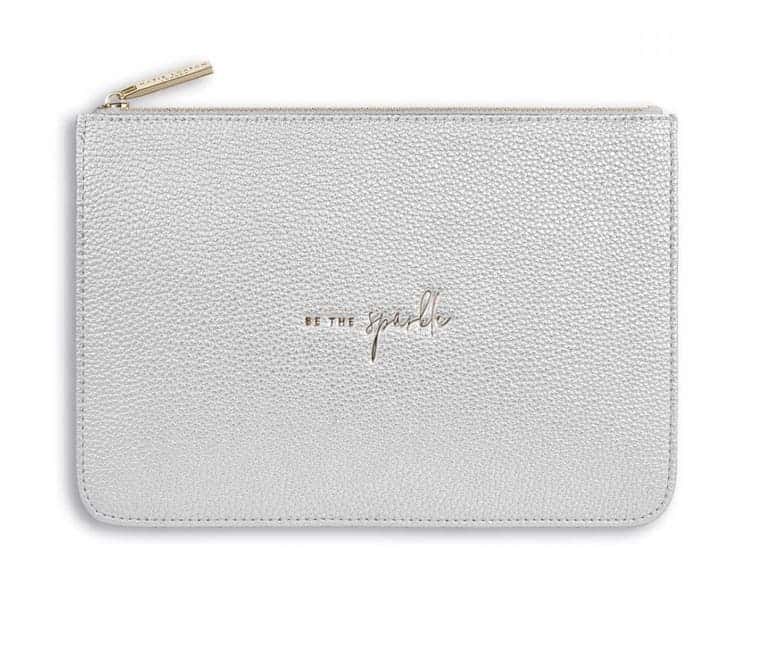 Be The Sparkle Pouch in Silver by Katie Loxton