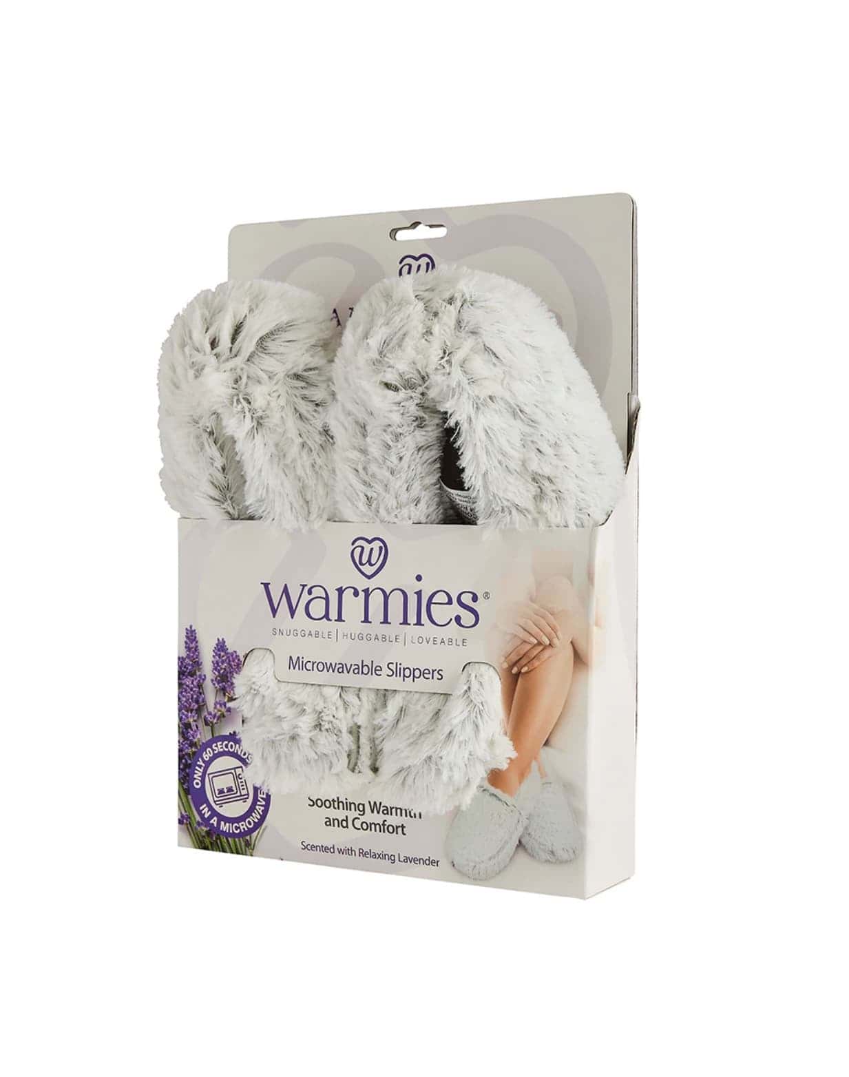 Warmies® Marshmallow Grey Slippers